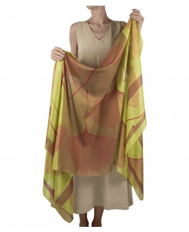 Палантин Женский SN40-GINKO/CITRON